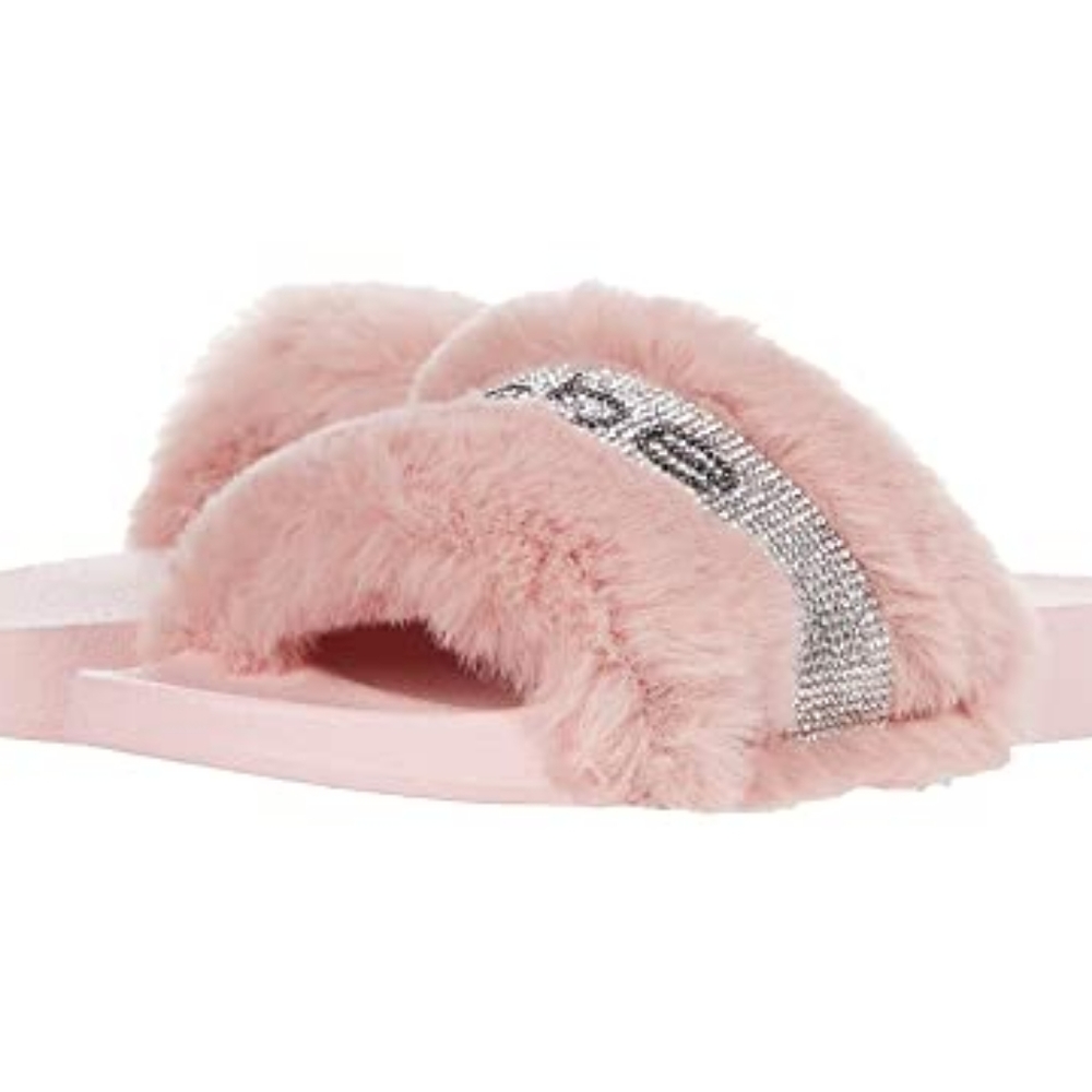 Bebe Faux Fur Slides